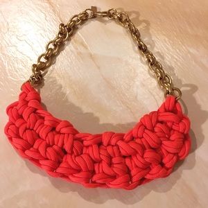 OGJM hyacinth necklace (neon persimmon)